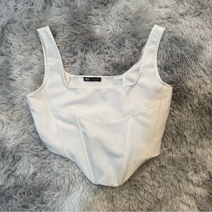 Zara corset crop top